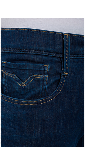 ANBASS 11.5OZ HYPERFLEX サーフブルーインディゴストレッチデニム 詳細画像